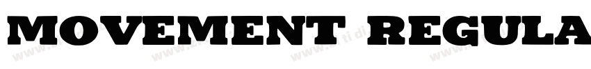 Movement Regular字体转换